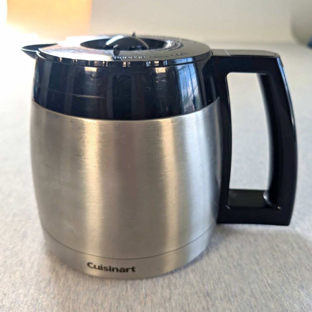 Cuisinart 12-Cup Thermal Coffee Carafe with Lid, Silver/Black
